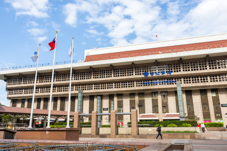 Taipei, Taiwan 02 January 2024: Taipei main station in Taipei cityのeditorial素材