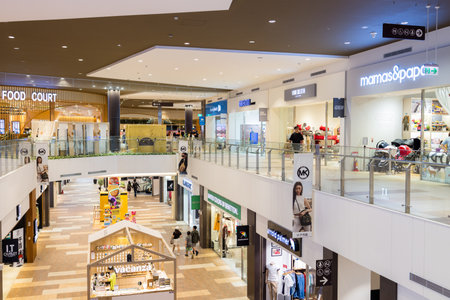 Taiwan 03 October 2023: Interior of Mitsui Outlet park in Taiwanのeditorial素材