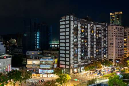 Taipei, Taiwan 06 November 2023: Taipei city at Shilin in districtのeditorial素材