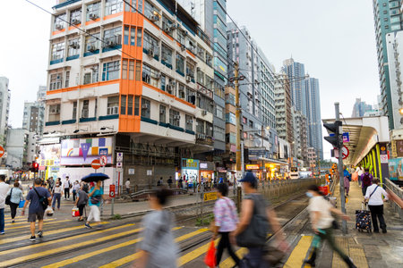 Hong Kong 06 April 2024: Hong Kong Yuen Long districtのeditorial素材