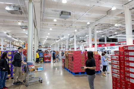 Taiwan 22 September 2023: Inside of the Costco Storeのeditorial素材