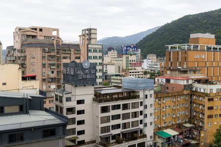 Yilan, Taiwan 18 February 2023: Jiaoxi city in Taiwan of Yilanのeditorial素材