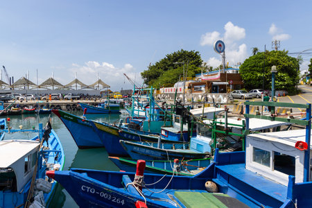 Taitung, Taiwan14 September 2022: Fugang Fishery Harbor in Taitung of Taiwanのeditorial素材
