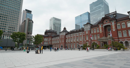 Tokyo, Japan, 29 June 2019: Tokyo station buildingのeditorial素材