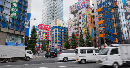 Tokyo, Japan 27 June 2019: Akihabara district in Japanのeditorial素材