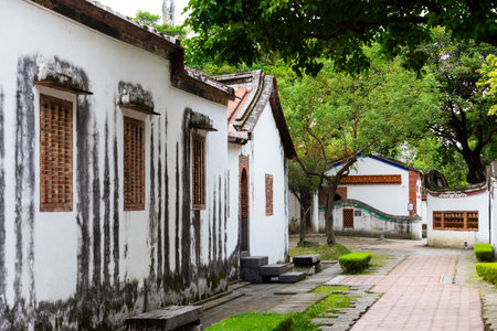 Taipei, Taiwan 26 November 2023: Lin An Tai Historical House and Museum in Taipei cityのeditorial素材