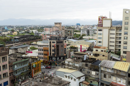 Yilan, Taiwan 18 February 2023: Jiaoxi city in Taiwan of Yilanのeditorial素材