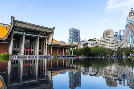 Taipei, Taiwan 18 January 2024: Sun Yat Sen Memorial Hall in Taipei cityのeditorial素材