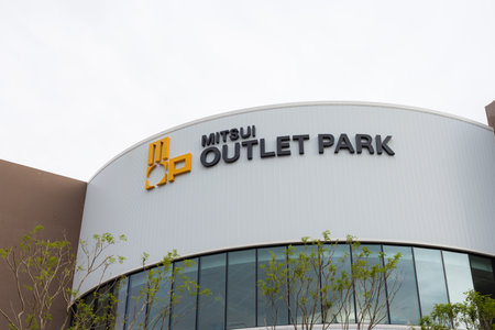 New Taipei, Taiwan 11 December 2023: Mitsui outlet park in Linkou of Taiwanのeditorial素材