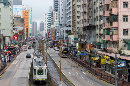 Hong Kong 06 April 2024: Hong Kong Yuen Long districtのeditorial素材