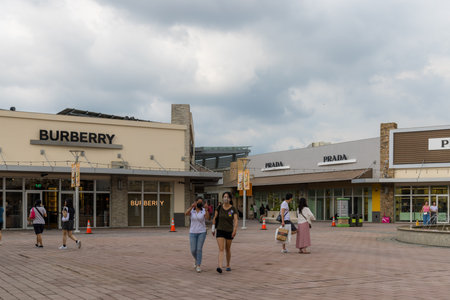Taiwan 17 July 2023: Gloria Outlets in Taoyuan of Taiwanの写真素材