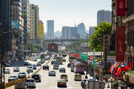 Taiwan 25 July 2023: Taipei City streetの写真素材