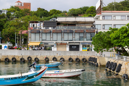 Taiwan 23 August 2023: Tamsui waterfront in Taiwanの写真素材