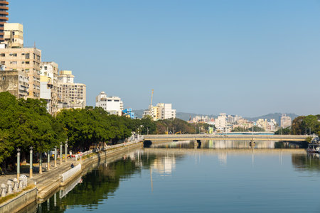 Kaohsiung, Taiwan 01 February 2024: Kaohsiung city at Taiwanの写真素材