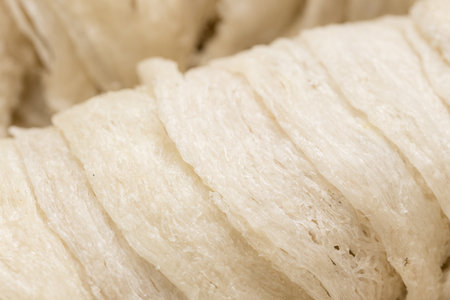 Raw Bird nest close upの写真素材
