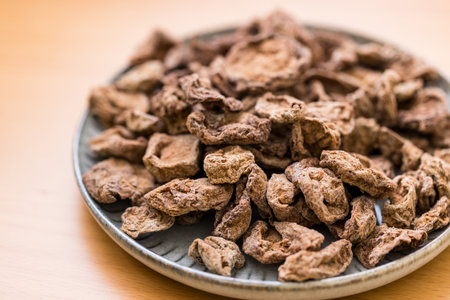 Pile of preserved dry plumsの写真素材