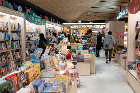 Taipei, Taiwan 22 December 2023: Eslite bookstore in Taiwanのeditorial素材