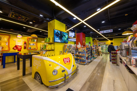Taipei, Taiwan 02 January 2024: Convenience store in Taipei cityのeditorial素材