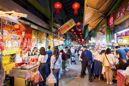 Kaohsiung, Taiwan 01 February 2024: Sanfong Central Street in Kaohsiung of Taiwanのeditorial素材