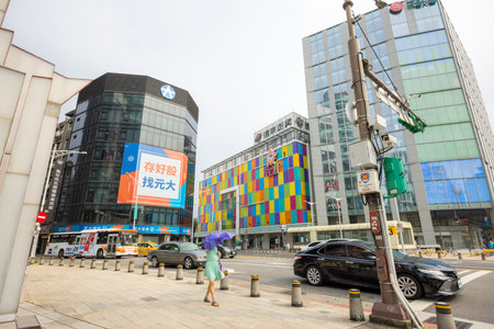 Taipei, Taiwan 13 September 2023: Taipei city in ximending districtのeditorial素材