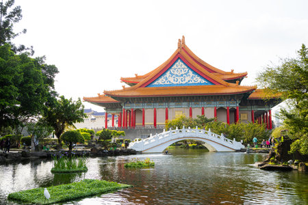 Taipei, Taiwan 03 March 2023: National Concert Hall in Chiang Kai shek Memorial Hall in Taipei of Taiwanのeditorial素材