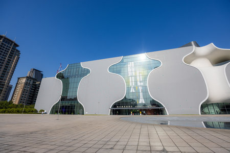Taichung, Taiwan 25 October 2022: National Taichung Theater in Taichung of Taiwanのeditorial素材