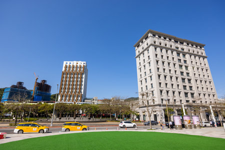 Taipei, Taiwan 12 March 2023: Taipei city in Dazhi districtのeditorial素材