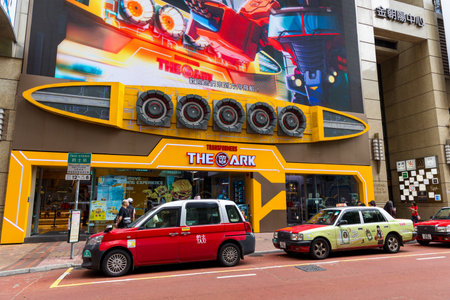 Hong Kong 08 April 2024: City life in Hong Kong causeway bay districtのeditorial素材