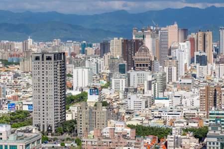 Taichung, Taiwan 05 July 2023: Taichung city in Taiwanのeditorial素材