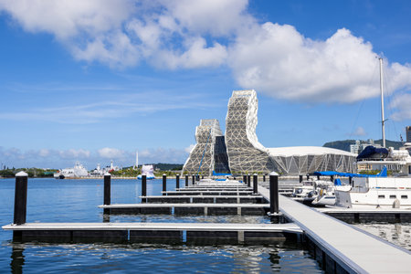 Taiwan, 27 August 2022: Kaohsiung Music Centerのeditorial素材