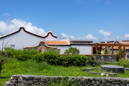 Penghu, Taiwan, 27 June 2022: Erkan historic village in Penghu of Taiwanのeditorial素材
