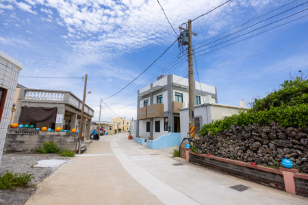 Penghu, Taiwan, 27 June 2022: Erkan historic village in Penghu of Taiwanのeditorial素材