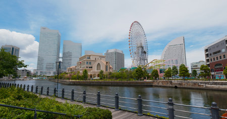 Yokohama, Japan, 30 June 2019: Yokohama city harborのeditorial素材