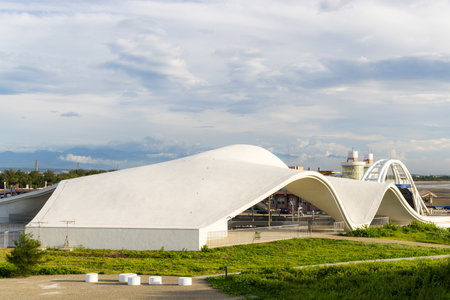 Taoyuan, Taiwan 30 August 2023: Yongan Conch Cultural Experience Park in Taoyuan of Taiwanの写真素材