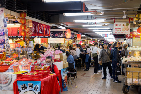 Taipei, Taiwan 15 march 2023: Taipei Dihua streetの写真素材