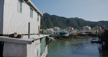 Tai O, Hong Kong 19 September 2021: Hong Kong fishing villageの写真素材