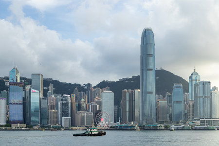 Hong Kong 21 June 2023: Hong Kong city skyline