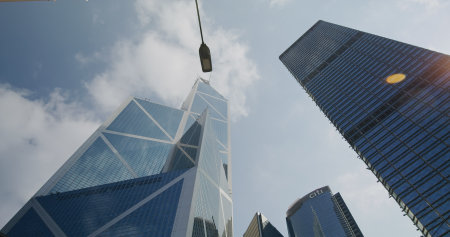Central, Hong Kong 22 April 2021: Hong Kong business districtの写真素材