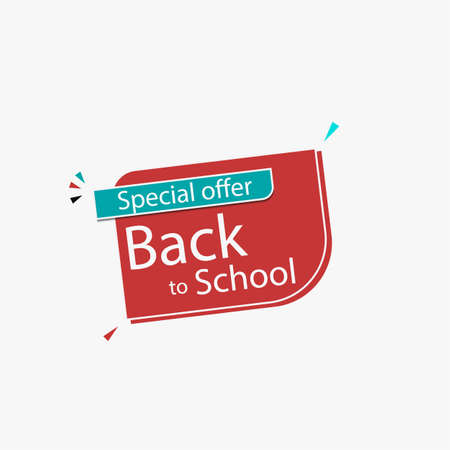 Back to School Special Offer Labelのイラスト素材