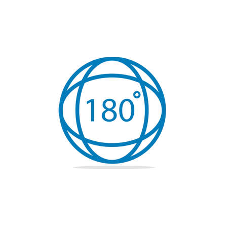 90 Degrees Vector Template Design.のイラスト素材