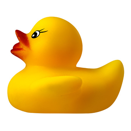 yellow rubber duckの写真素材