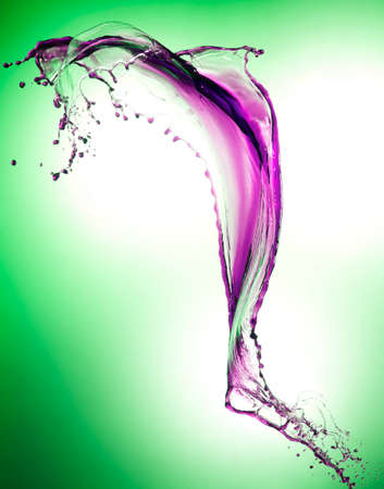 Splashing of the color liquidの写真素材