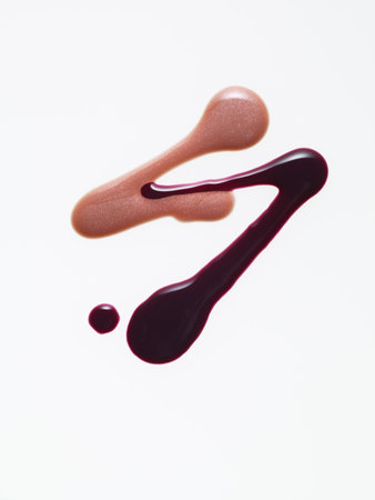 Lip gloss on white background