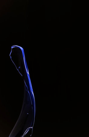 Color liquid splash in the studioの写真素材