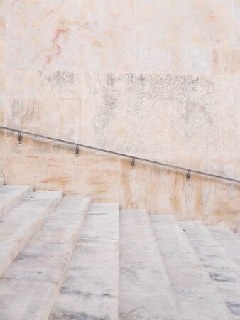Valletta City gate stairs. Empty, no people with copy space.の写真素材