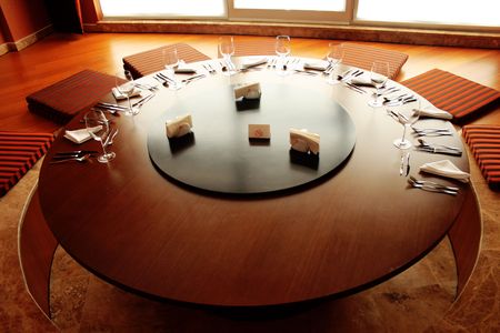 Perfect dinner tableの写真素材