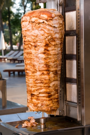 Traditional Turkish food doner kebabの写真素材