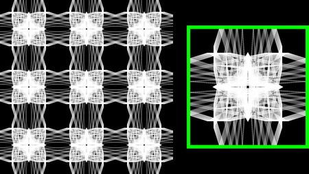 This is a seamless texture. This is a background made of mirror abstractions.の写真素材