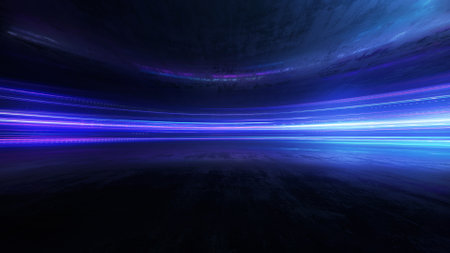 abstract background with neon light, 3d illustration, horizontal image