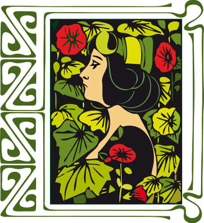 illustration,vector graphics, backdrop ,linear picture,drawing,elegance,beauty, design ,  image のイラスト素材